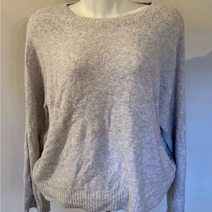 American Eagle Gray Open Back Crew Neck Women's Sweater